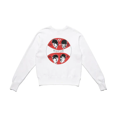 Human Made White Unisex Crewneck Pullover Long Sleeve Sweatshirt HM20CS022