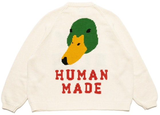 HUMAN MADE 白色男女款鴨子標誌圓領毛衣 HM21CS001-WH Lookbook HUMAN MADE 白色男女款鴨子標誌圓領毛衣 HM21CS001-WH
