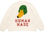 Lookbook HUMAN MADE 白色男女款鴨子標誌圓領毛衣 HM21CS001-WH