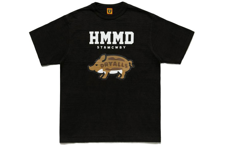 Shop Camiseta HUMAN MADE Jabalí Salvaje Unisex Estilo Pareja. HM21TE013