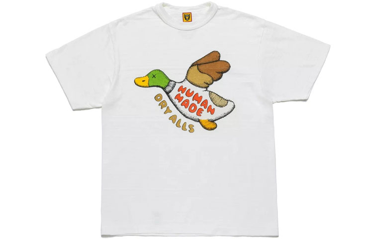 HUMAN MADE Wild Duck Heart Logo Unisex Crewneck Short Sleeve T-Shirt. XX22TE004