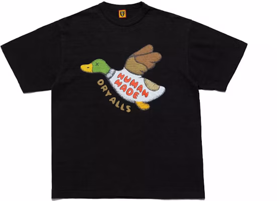 휴먼 메이드 와일드 덕 하트 로고 유니섹스 크루넥 반팔 티셔츠. XX22TE004 Shop 휴먼 메이드 와일드 덕 하트 로고 유니섹스 크루넥 반팔 티셔츠. XX22TE004