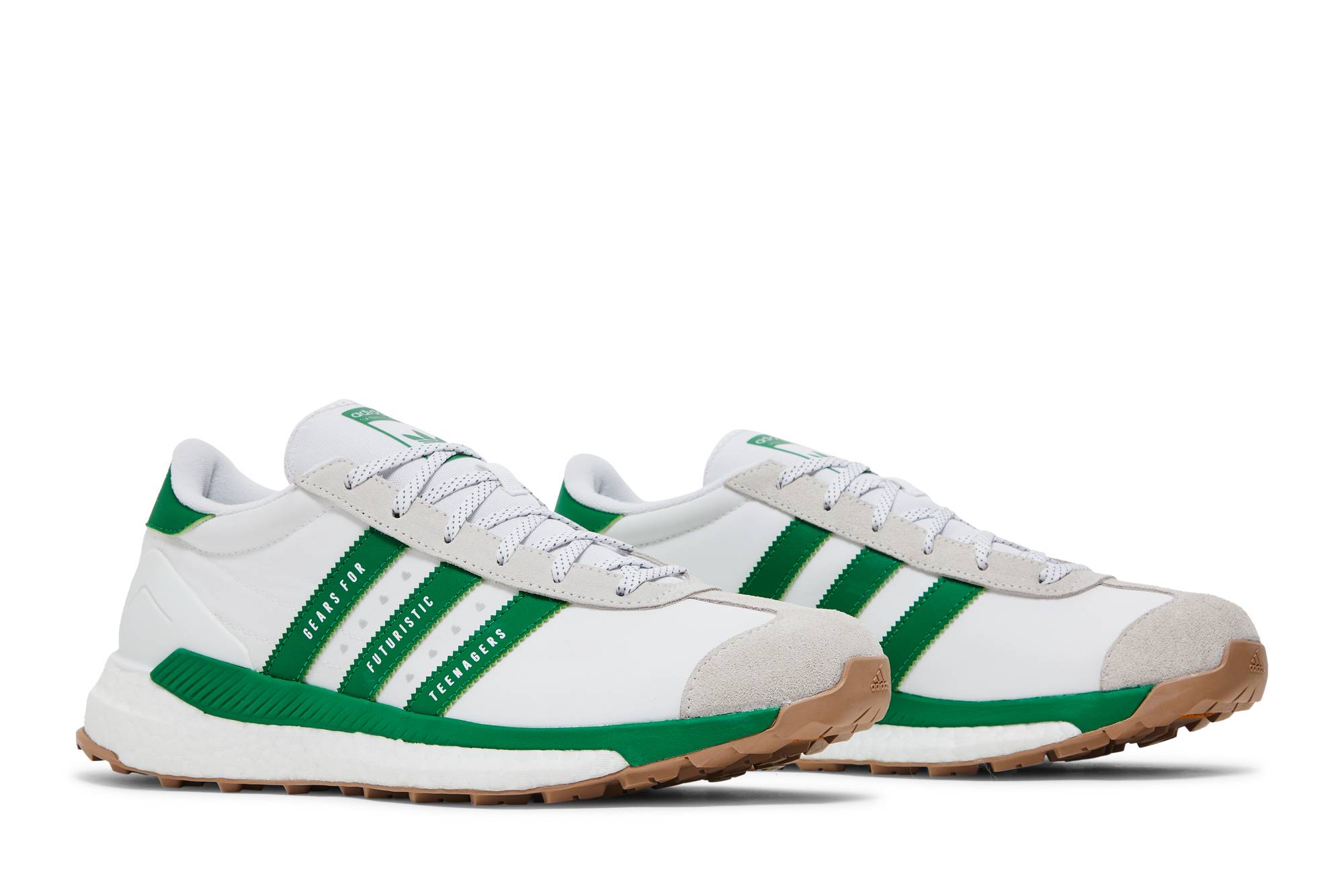 Cheap Human Made x adidas Country 'Gears For Futuristic Teenagers - White Green' S42973