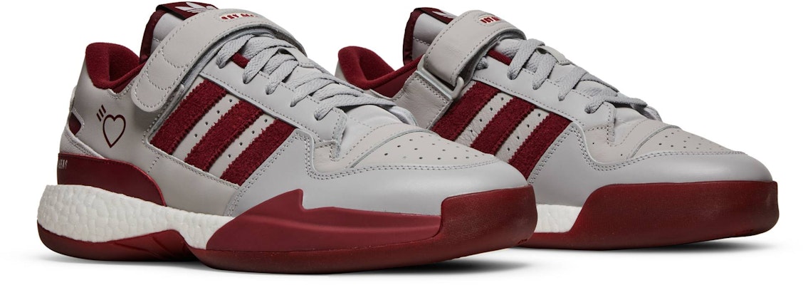 Human Made x adidas Forum Low 'Kelabu Burgundy' S42977 Cheap Human Made x adidas Forum Low 'Kelabu Burgundy' S42977