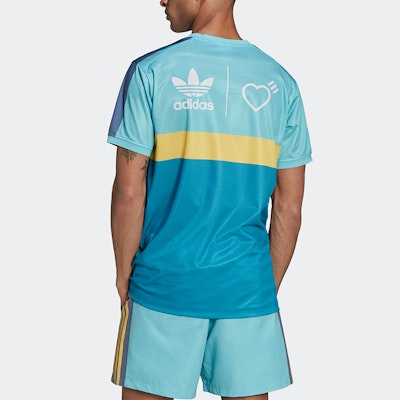 Human Made x adidas Graphic Tee Aqua Shop Human Made x adidas Graphic Tee Aqua