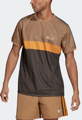 Human Made x adidas Graphic Tee Brown Lookbook Human Made x adidas Graphic Tee Brown