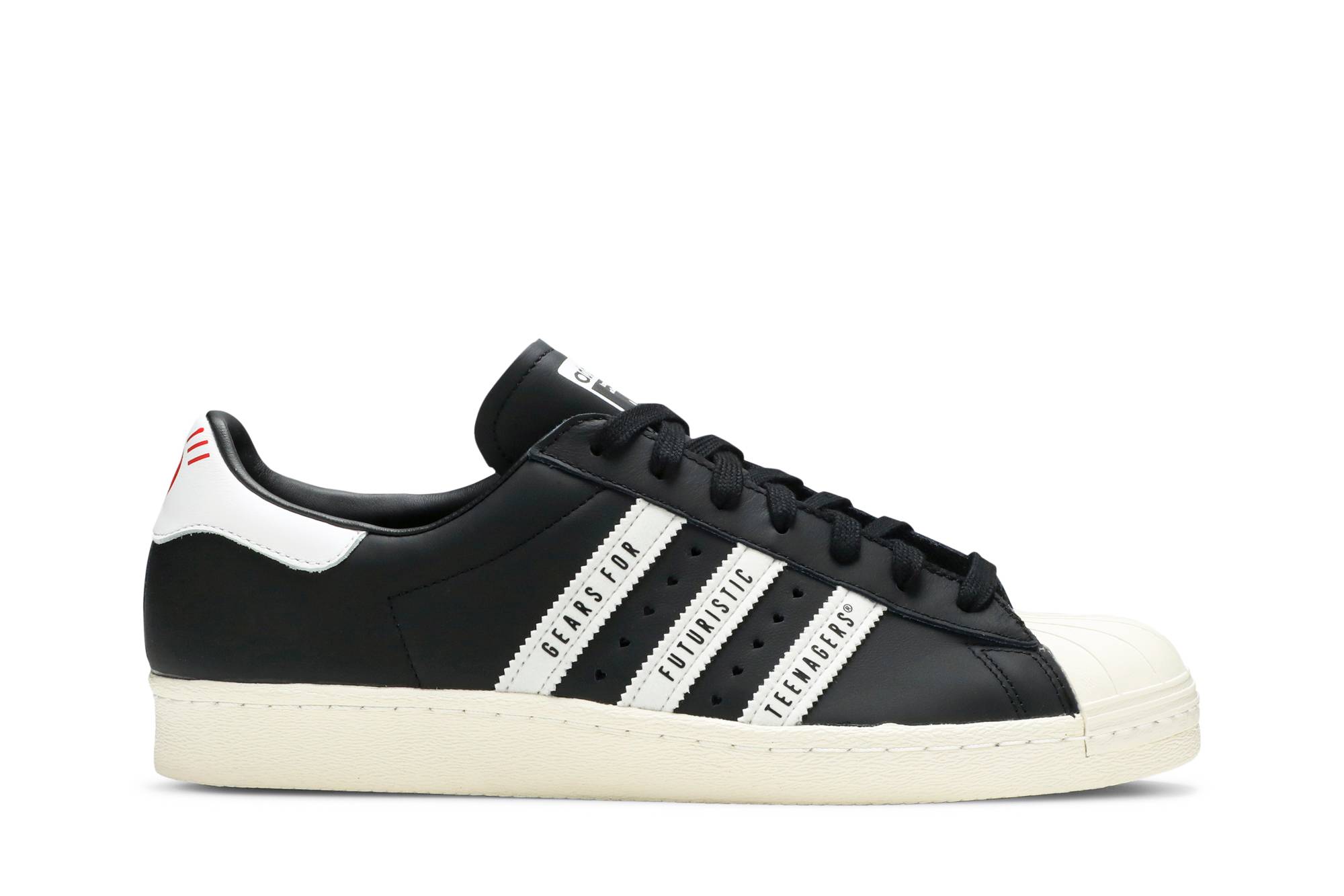 Buy 퓨처리스틱 틴에이저 기어, 휴먼메이드 X 아디다스 슈퍼스타 (블랙 화이트) FY0729