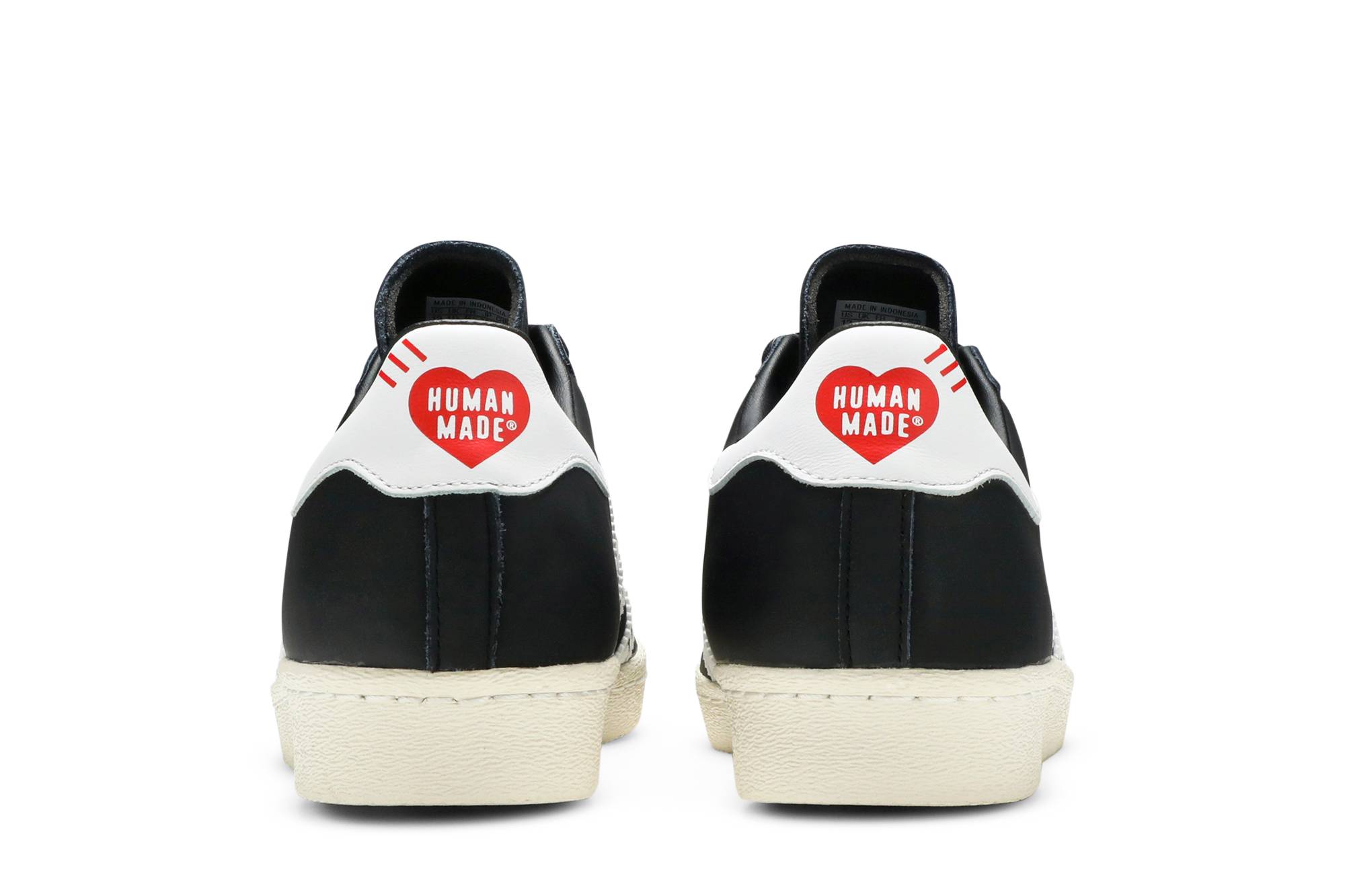 Details for 퓨처리스틱 틴에이저 기어, 휴먼메이드 X 아디다스 슈퍼스타 (블랙 화이트) FY0729