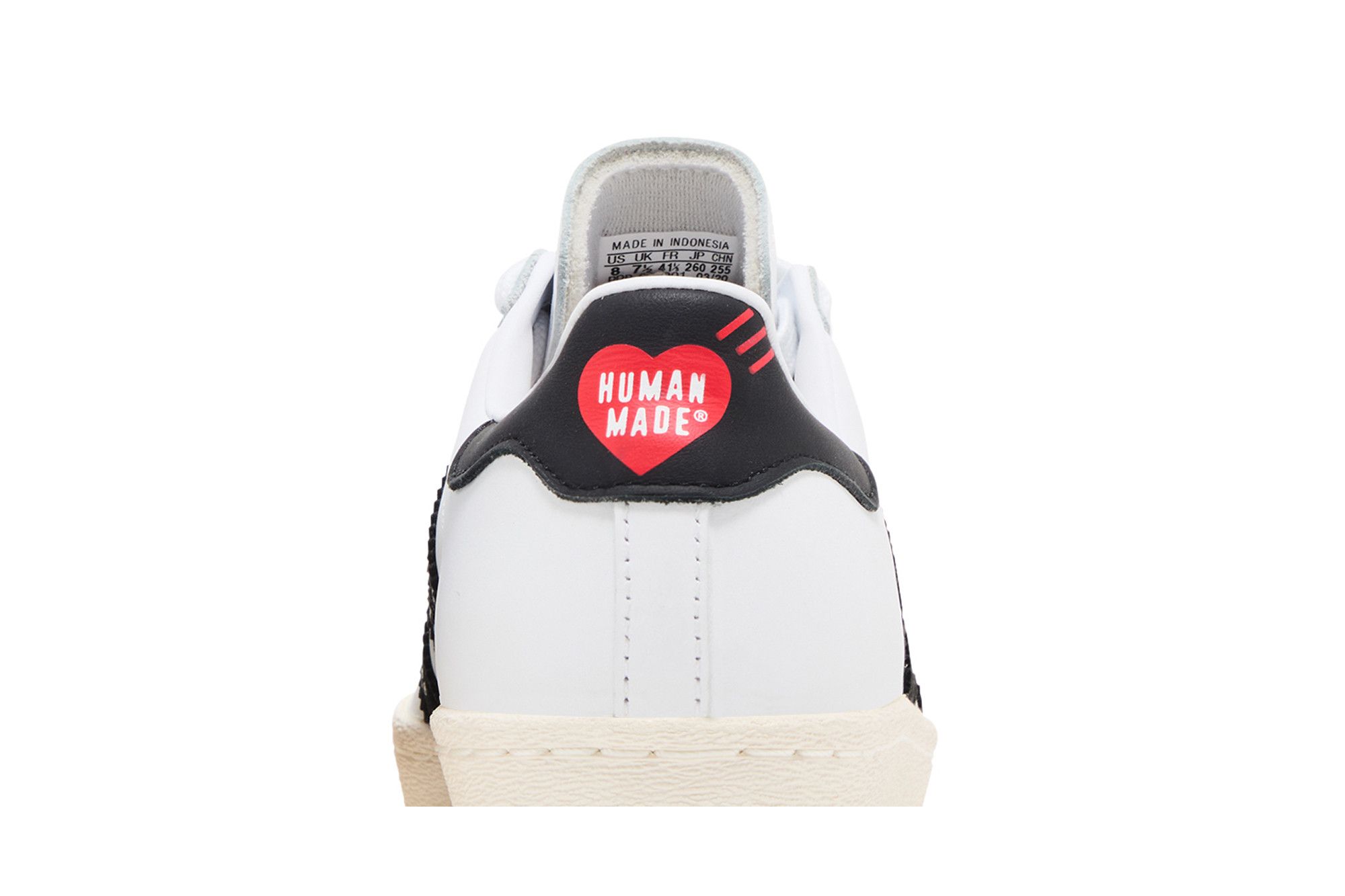 Sizing Human Made x adidas Superstar 'Gears For Futuristic Teenagers - Putih Hitam' FY0728