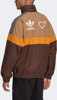 Human Made x adidas Windbreaker Jacket Brown Lookbook Human Made x adidas Windbreaker Jacket Brown