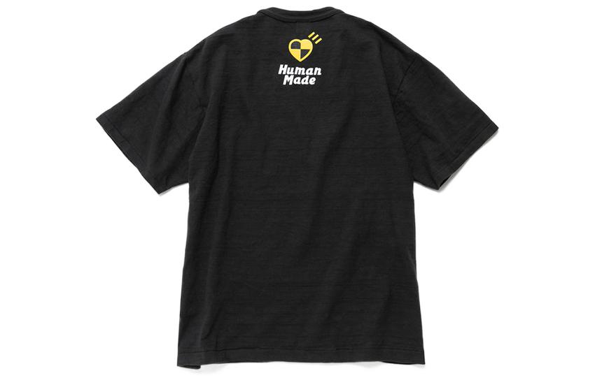 Lookbook HUMAN MADE x ASAP Rocky 人類測試機器人卡通圖案T恤 男女同款。 XX23TE010