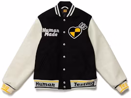Order HUMAN MADE x ASAP Rocky Human Testing Varsity Jacket Black Unisex HM23HT001