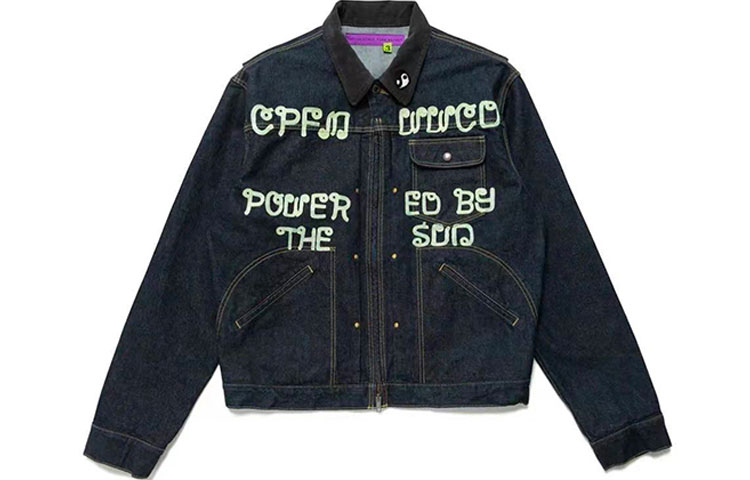 Order HUMAN MADE x Cactus Plant Flea Market 字母印花丹寧外套 靛藍 男女通用 CP06JK002