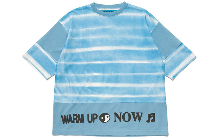 HUMAN MADE x CPFM SS21 Tai Chi Graphic Patchwork T-Shirt Blue CP04CS003