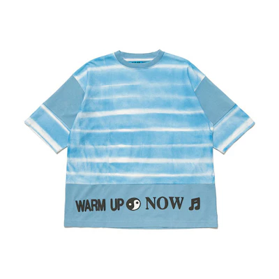 HUMAN MADE CPFM SS21 Tai Chi Graphic Patchwork T-Shirt Blue CP04CS003