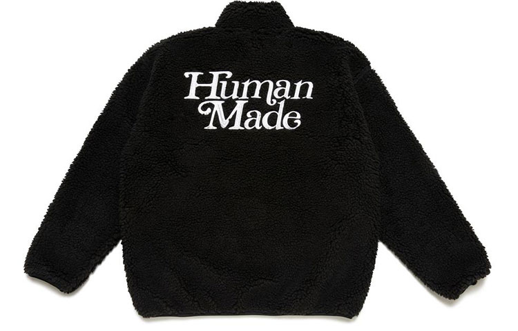 Lookbook Chaqueta Polar Unisex HUMAN MADE x Girls Don''t Cry FW20 Negra. XX20CS004