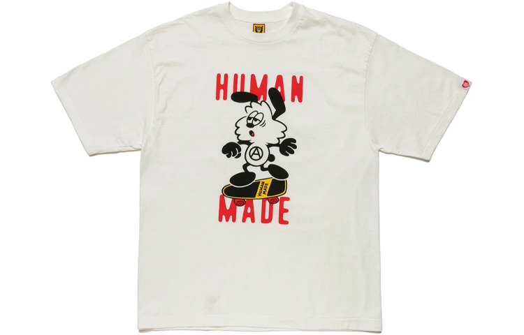 Shop HUMAN MADE x Girls Don''t Cry SS21 カートゥーンプリント スケートボードTシャツ 男女兼用 XX21TE003