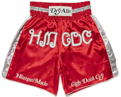 Order HUMAN MADE x Girls Don''t Cry SS21 泰文織字緞面短褲 男款。 XX21PT001