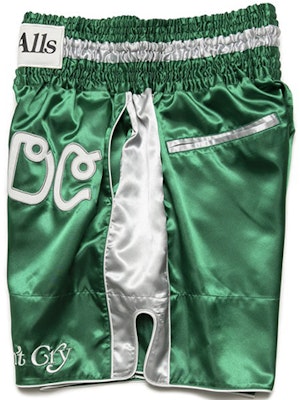 HUMAN MADE x Girls Don''t Cry SS21 泰文刺绣缎面短裤男款. XX21PT001 Sizing HUMAN MADE x Girls Don''t Cry SS21 泰文刺绣缎面短裤男款. XX21PT001