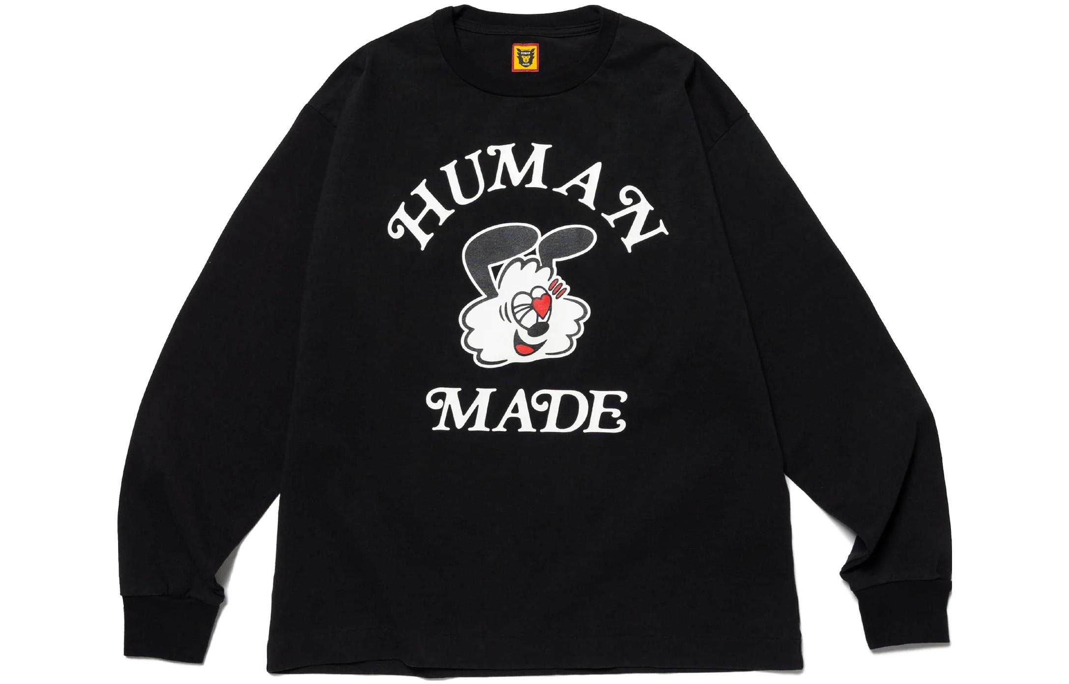 Order Camiseta Manga Larga Negra Unisex HUMAN MADE x Girls Don''t Cry SS23 Gráfico XX25CS003