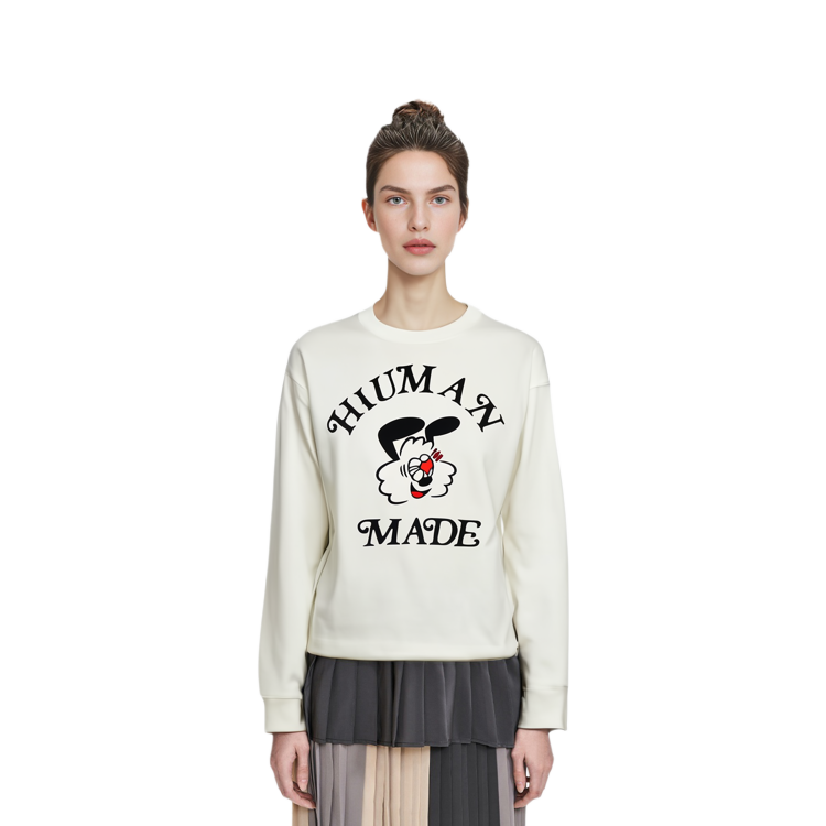 Shop HUMAN MADE x Girls Don''t Cry Hoodie Unisex Cetak Kartun Valentine''s SS23 XX25CS002