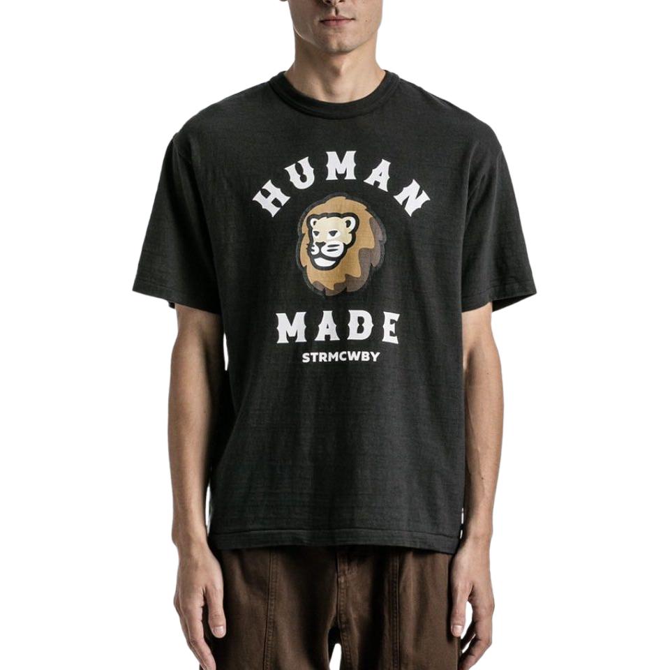 HUMAN MADE HBX Black Lion Logo Graphic Short Sleeve T-Shirt for Men HM23TE033 圖 4