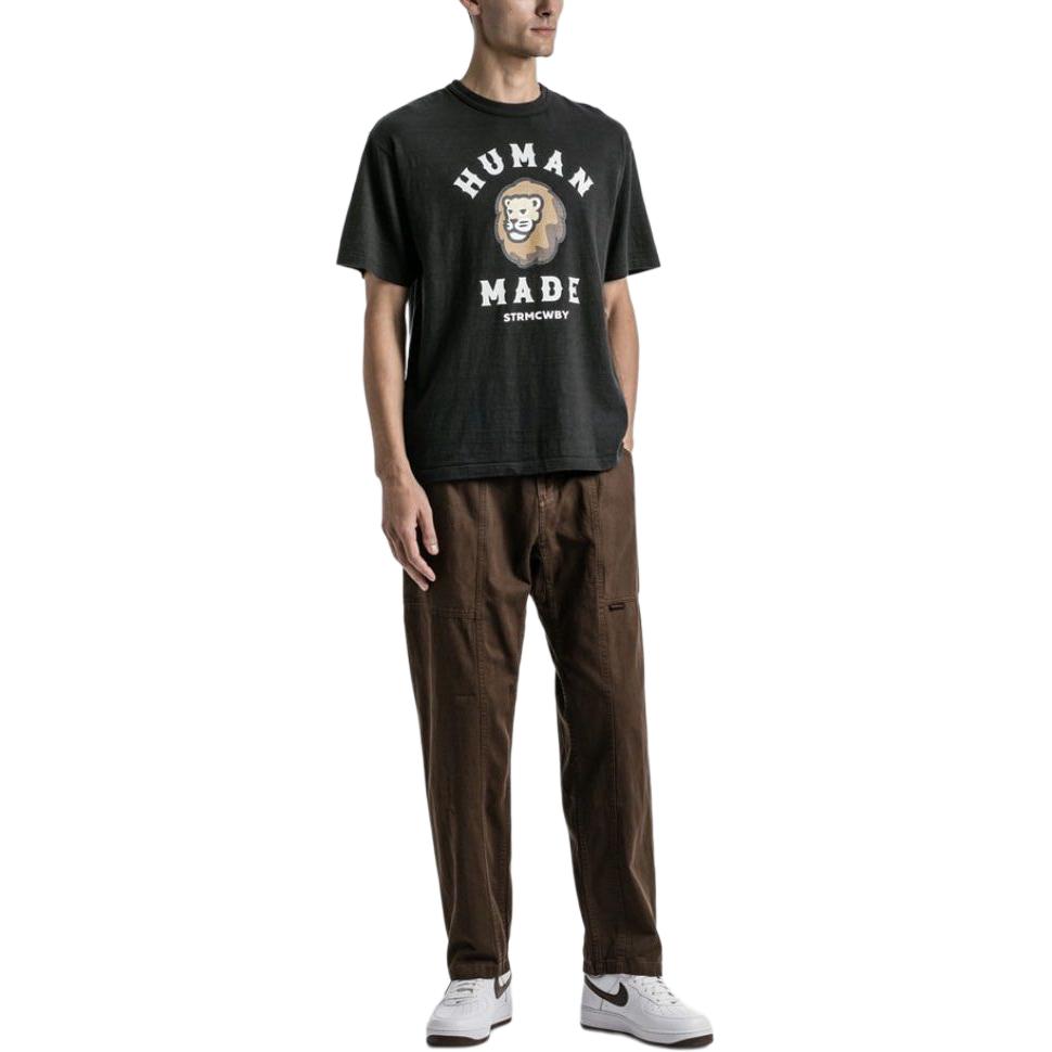 HUMAN MADE HBX Black Lion Logo Graphic Short Sleeve T-Shirt for Men HM23TE033 圖 6