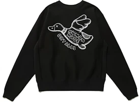 Human Made x KAWS FW21 Logo Duck Print Crewneck Sweatshirt Black Unisex XX22CS006-black Human Made x KAWS FW21 Logo Duck Print Crewneck Sweatshirt Black Unisex XX22CS006-black