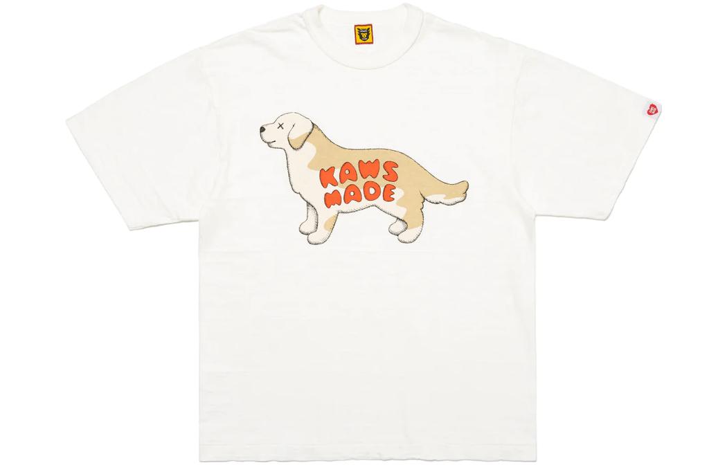 HUMAN MADE KAWS FW23 Dog Print T-Shirt White Unisex XX26TE006