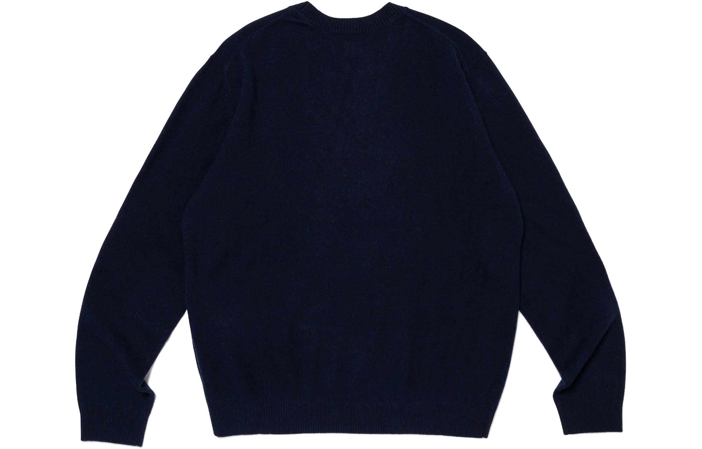 Purchase HUMAN MADE x KAWS FW23 Sweater Unisex Logo Hati Jacquard Knit XX26CS004