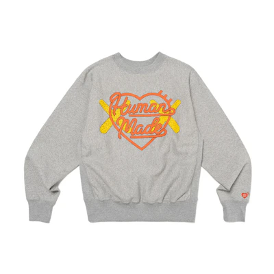HUMAN MADE KAWS FW23 Logo Crewneck Sweatshirt Unisex Collaboration. XX26CS003