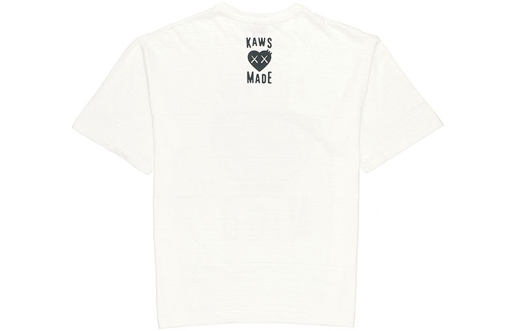 Lookbook Camiseta Unisex Blanca HUMAN MADE x KAWS I Know Nigo Gráfica Cartoon XX23TE012