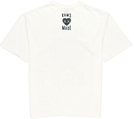 Camiseta Unisex Blanca HUMAN MADE x KAWS I Know Nigo Gráfica Cartoon XX23TE012 Lookbook Camiseta Unisex Blanca HUMAN MADE x KAWS I Know Nigo Gráfica Cartoon XX23TE012