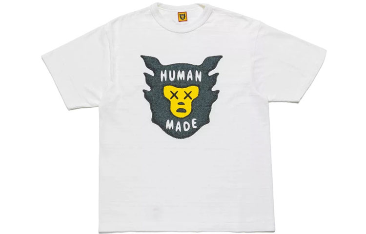 Order 휴먼메이드 x 카우스 로고 하트 프린트 유니섹스 크루넥 티셔츠. XX22TE003