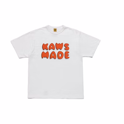 HUMAN MADE KAWS Logo Heart Print Unisex T-Shirt. XX22TE005