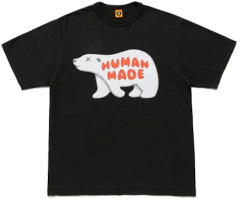 HUMAN MADE x KAWS 北極熊圖案Logo男女同款圓領T恤。 XX22TE009-BLACK Order HUMAN MADE x KAWS 北極熊圖案Logo男女同款圓領T恤。 XX22TE009-BLACK