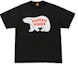 Order HUMAN MADE x KAWS 北極熊圖案Logo男女同款圓領T恤。 XX22TE009-BLACK