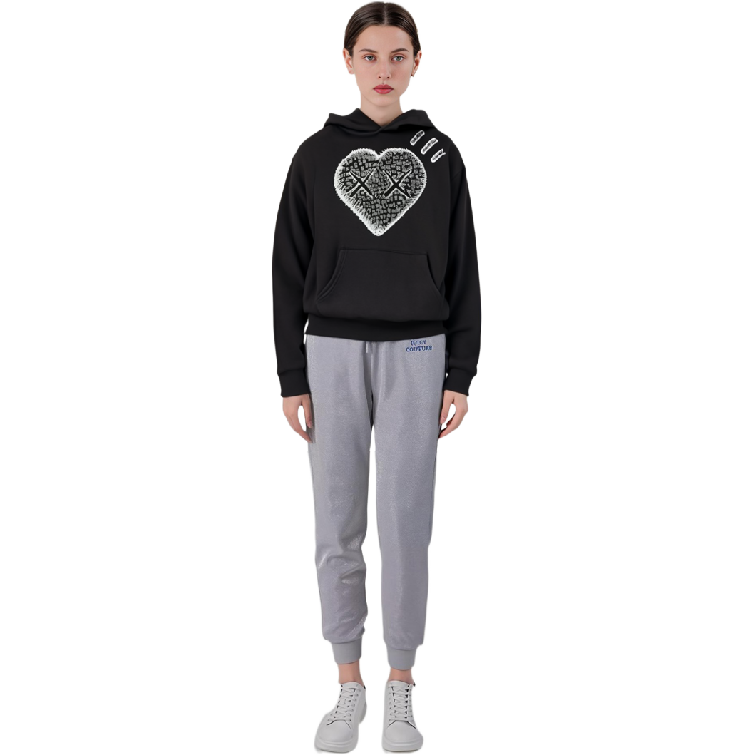 HUMAN MADE KAWS Logo Print Unisex Hoodie Black. XX22CS008-Black 圖 8