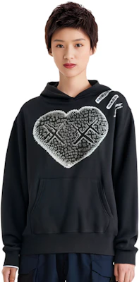 HUMAN MADE x KAWS ロゴプリント ユニセックスパーカー ブラック. XX22CS008-Black 2