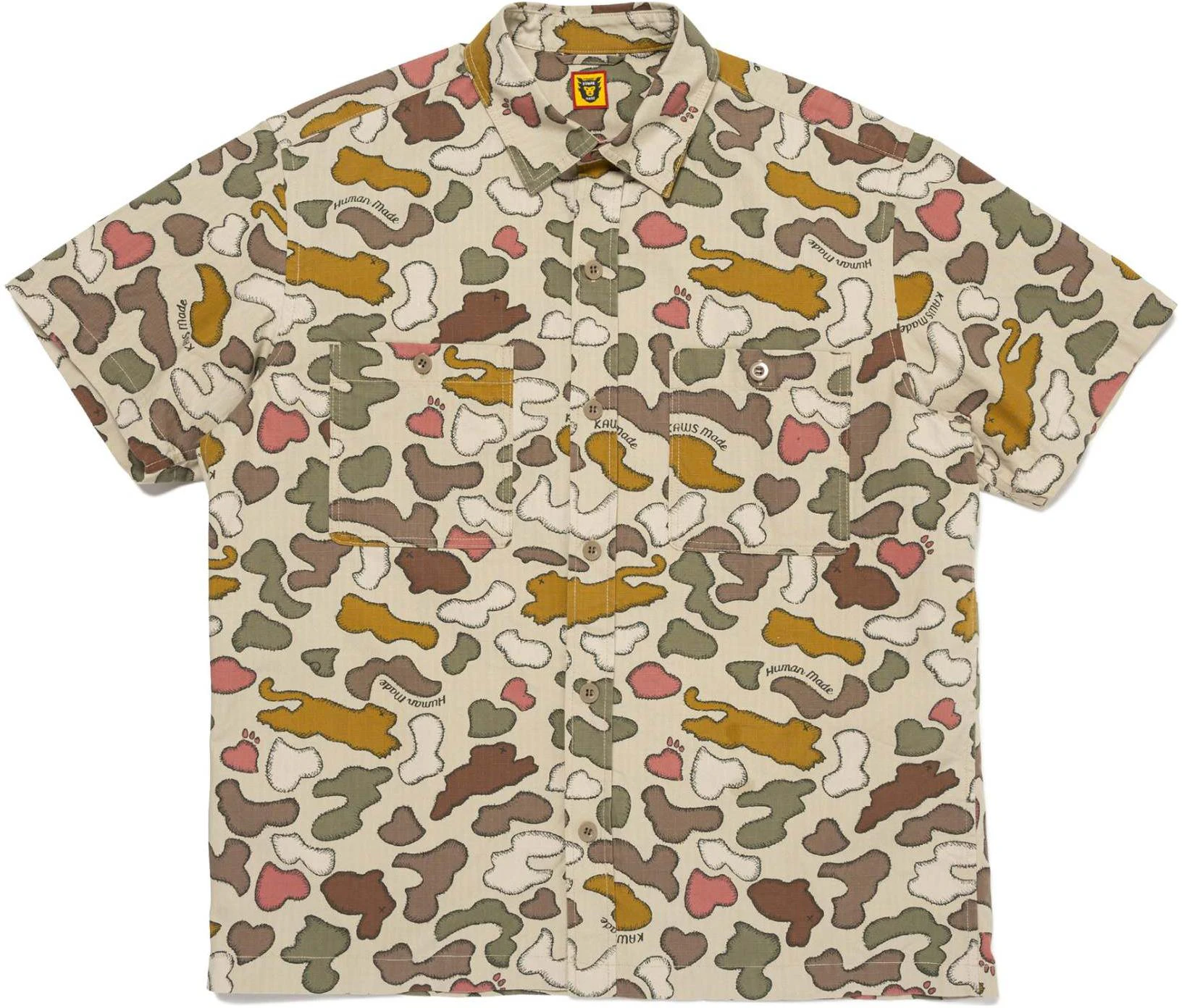 human-made-x-kaws-ss-24-camouflage-cotton-short-sleeve-shirt-unisex-xx-27-sh-001
