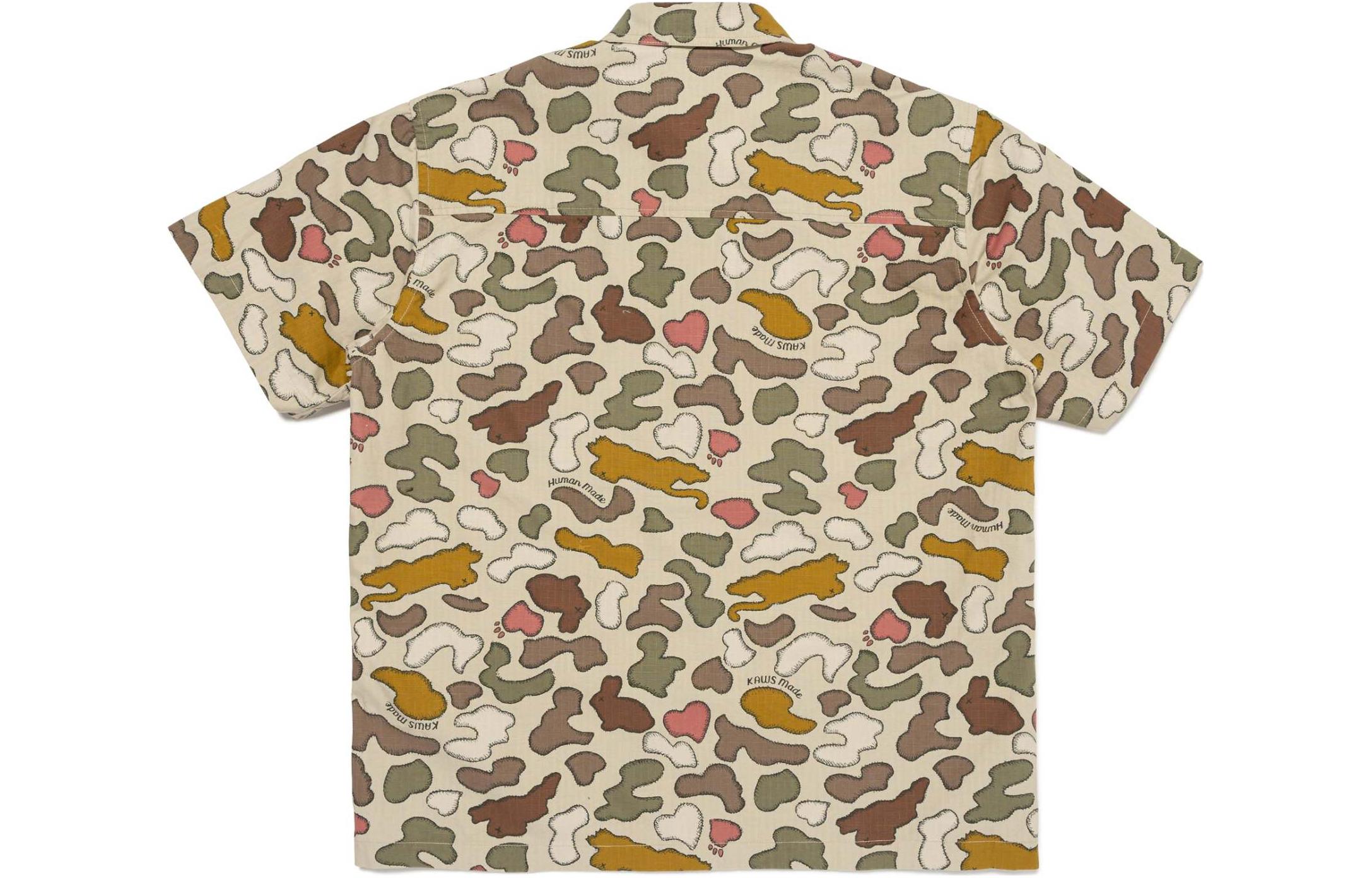 Purchase 휴먼메이드 x 카우스 SS24 카모플라주 코튼 반팔 셔츠 유니섹스. XX27SH001