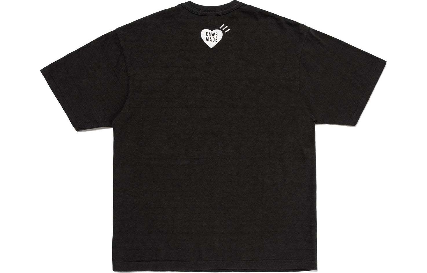 Lookbook HUMAN MADE x KAWS SS24 圖案純棉短袖男女款圓領T恤 XX27TE011