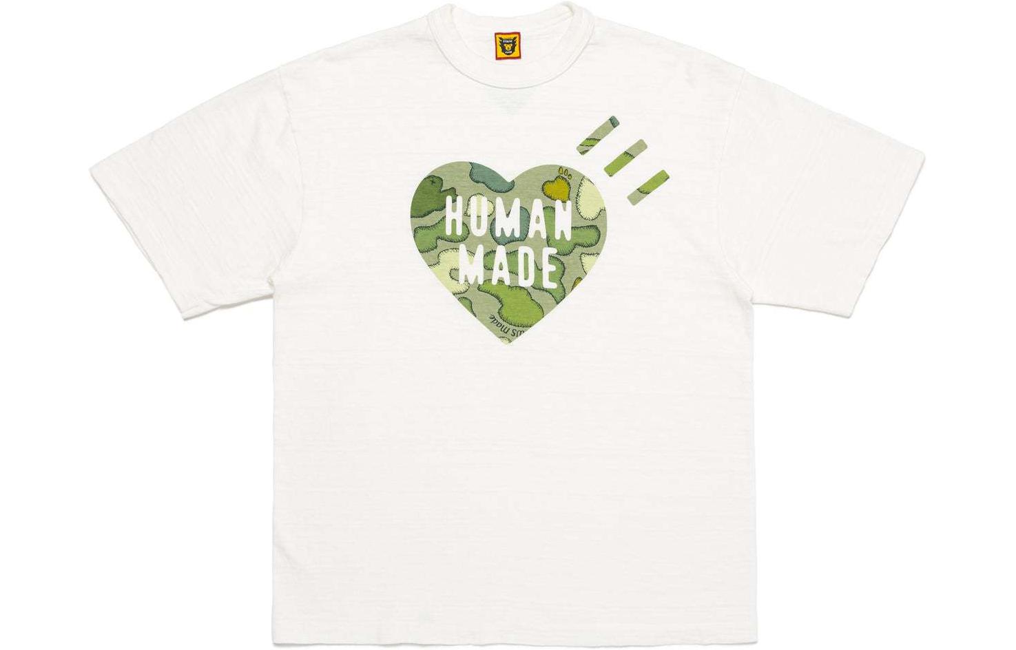Shop HUMAN MADE x KAWS SS24 圖案純棉短袖男女款圓領T恤 XX27TE011