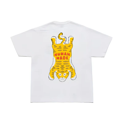 HUMAN MADE KAWS Tiger Cartoon Graphic Tee Unisex Crewneck Short Sleeve T-Shirt XX22TE006