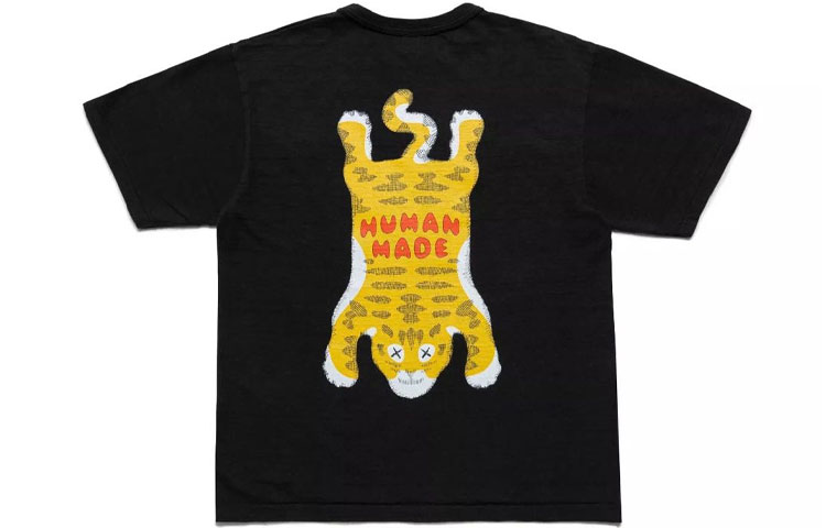 Order HUMAN MADE x KAWS Tiger Cartoon Graphic Tee Unisex Crewneck Short Sleeve T-Shirt XX22TE006