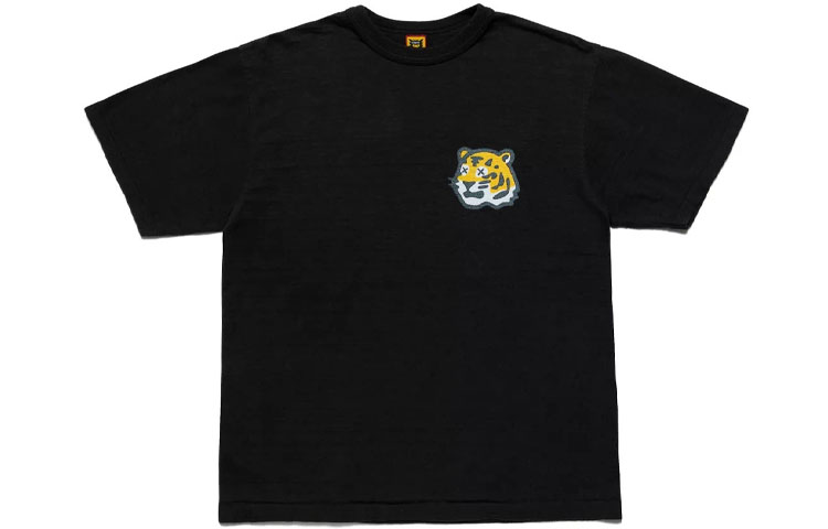 Lookbook HUMAN MADE x KAWS Tiger Cartoon Graphic Tee Unisex Crewneck Short Sleeve T-Shirt XX22TE006