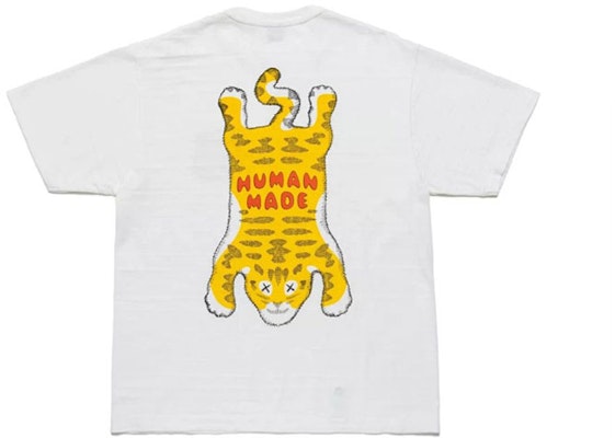 HUMAN MADE x KAWS Tiger Cartoon Graphic Tee Unisex Crewneck Short Sleeve T-Shirt XX22TE006 Shop HUMAN MADE x KAWS Tiger Cartoon Graphic Tee Unisex Crewneck Short Sleeve T-Shirt XX22TE006