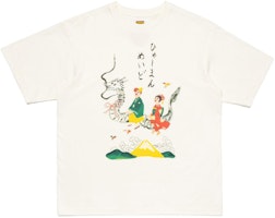 HUMAN MADE x KEIKO SOOTOME SS24 Cartoon Print Unisex White Crewneck T-Shirt. XX27TE002 HUMAN MADE x KEIKO SOOTOME SS24 Cartoon Print Unisex White Crewneck T-Shirt. XX27TE002