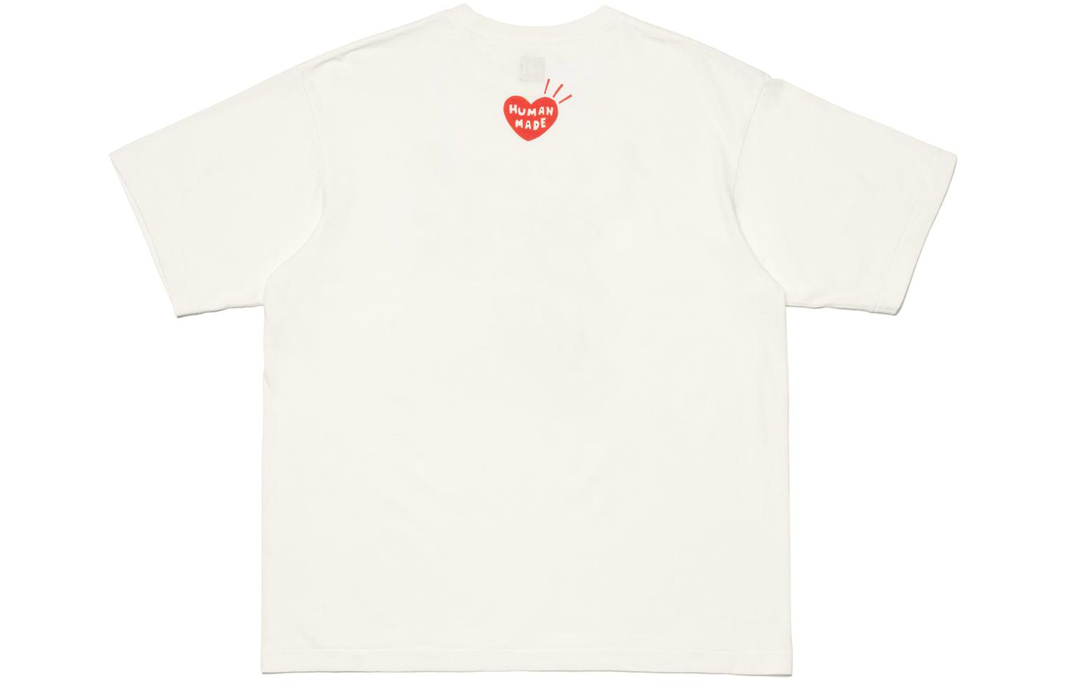 Lookbook HUMAN MADE x KEIKO SOOTOME SS24 卡通印花男女白色圓領T恤 XX27TE002