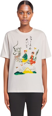 HUMAN MADE x KEIKO SOOTOME SS24 卡通印花男女白色圓領T恤 XX27TE002 Details for HUMAN MADE x KEIKO SOOTOME SS24 卡通印花男女白色圓領T恤 XX27TE002